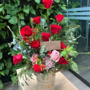 Florero Garden de Rosas